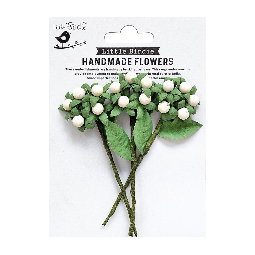 Little Birdie Berry Branch 3/Pkg-Shabby Chic - 3 Pack