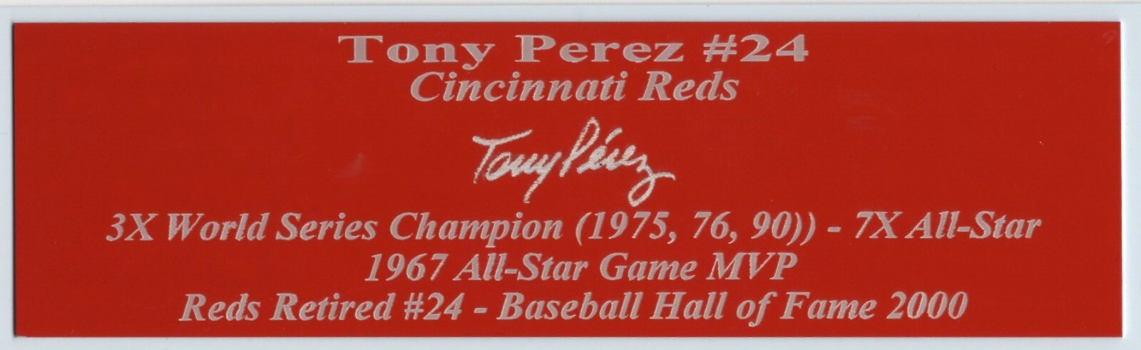 Fernando Mendoza Autograph Nameplate Indiana Hoosiers National Champion Heisman
