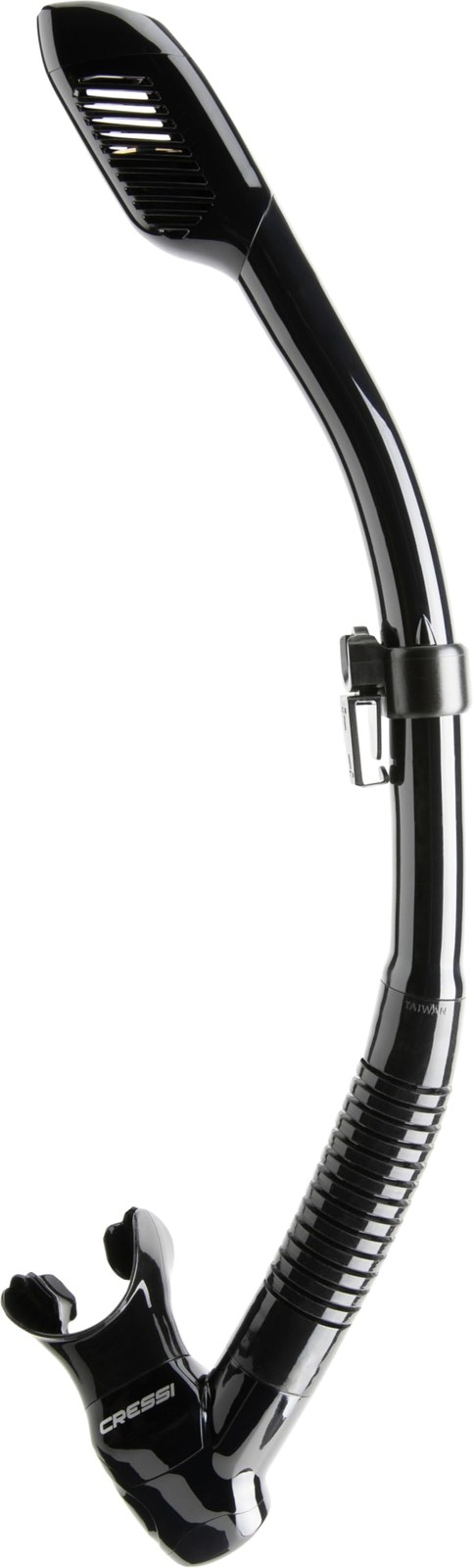 Cressi Adult Diving Dry Snorkel with Splash Guard and Top Valve - Supernova Dry