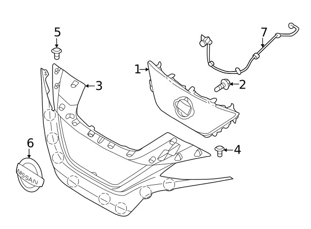 Genuine Nissan Camera 284F1-5SA1A