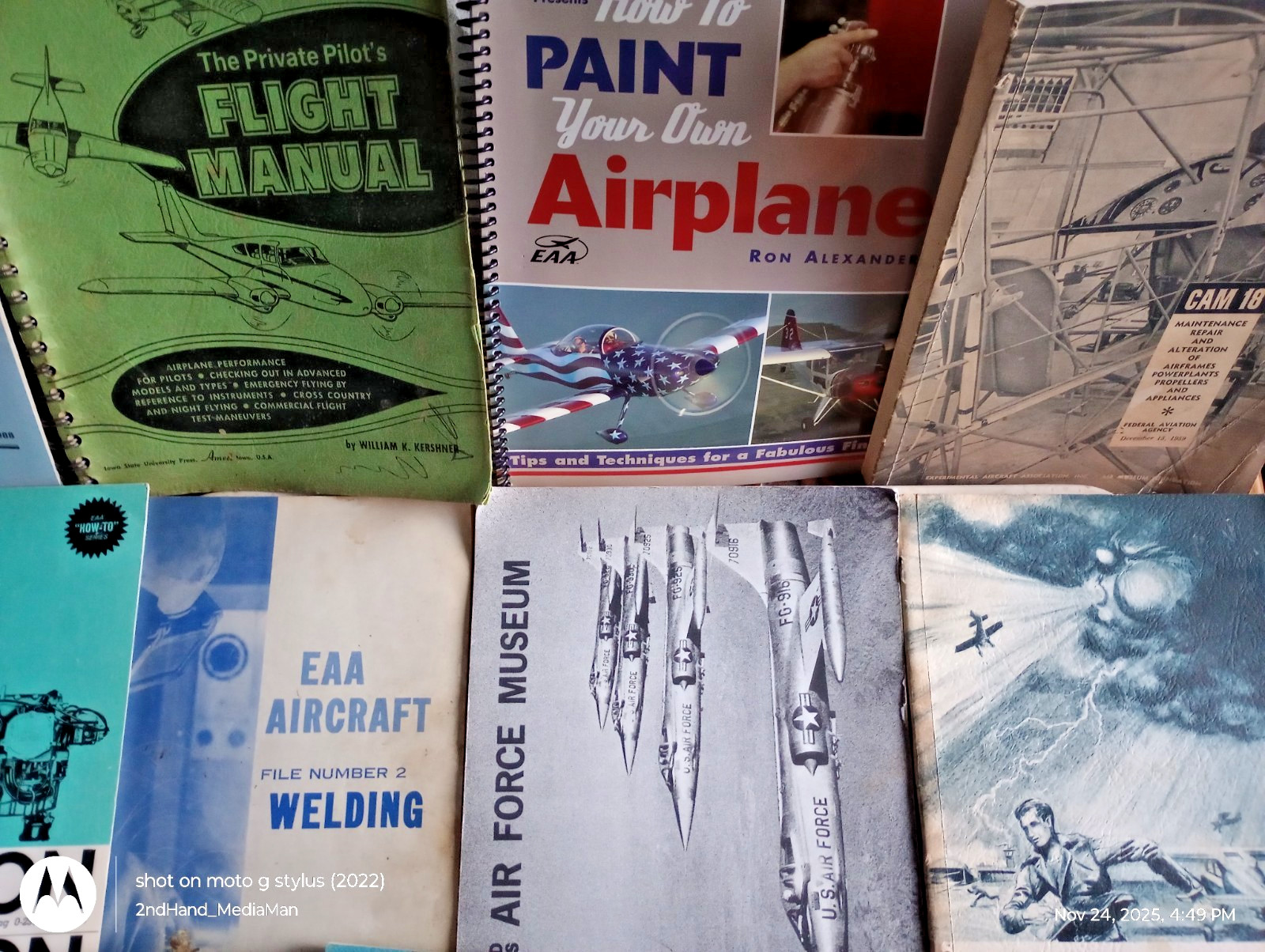 LYCOMING 290 ENGINE OPERATION,CATALOG,DIRECT,OVERHAUL,TOOLS,EAA MANUAL BOOKS LOT