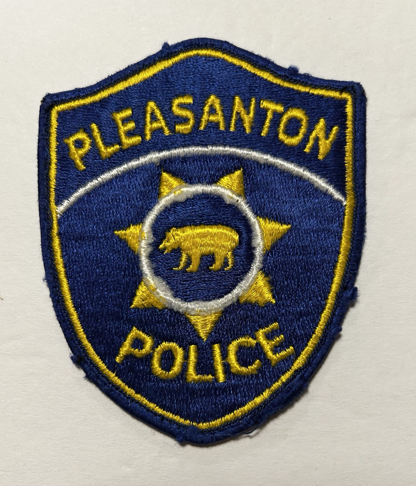 VINTAGE CALIFORNIA CA PLEASANTON POLICE DEPT PATCH ALAMEDA COUNTY #PDD15