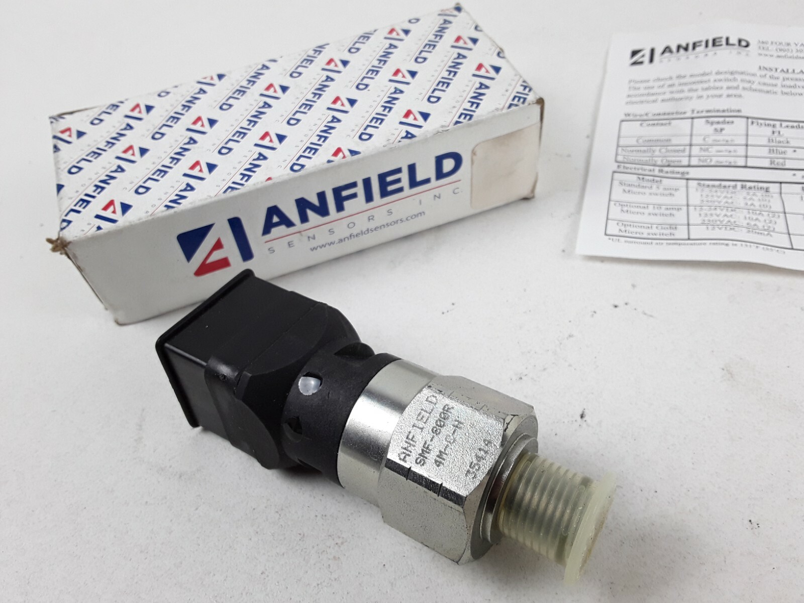 Anfield SMF-800R Pressure Switch Sensor 4M-C-H SMA SPA SVA SWA Fast Shipping