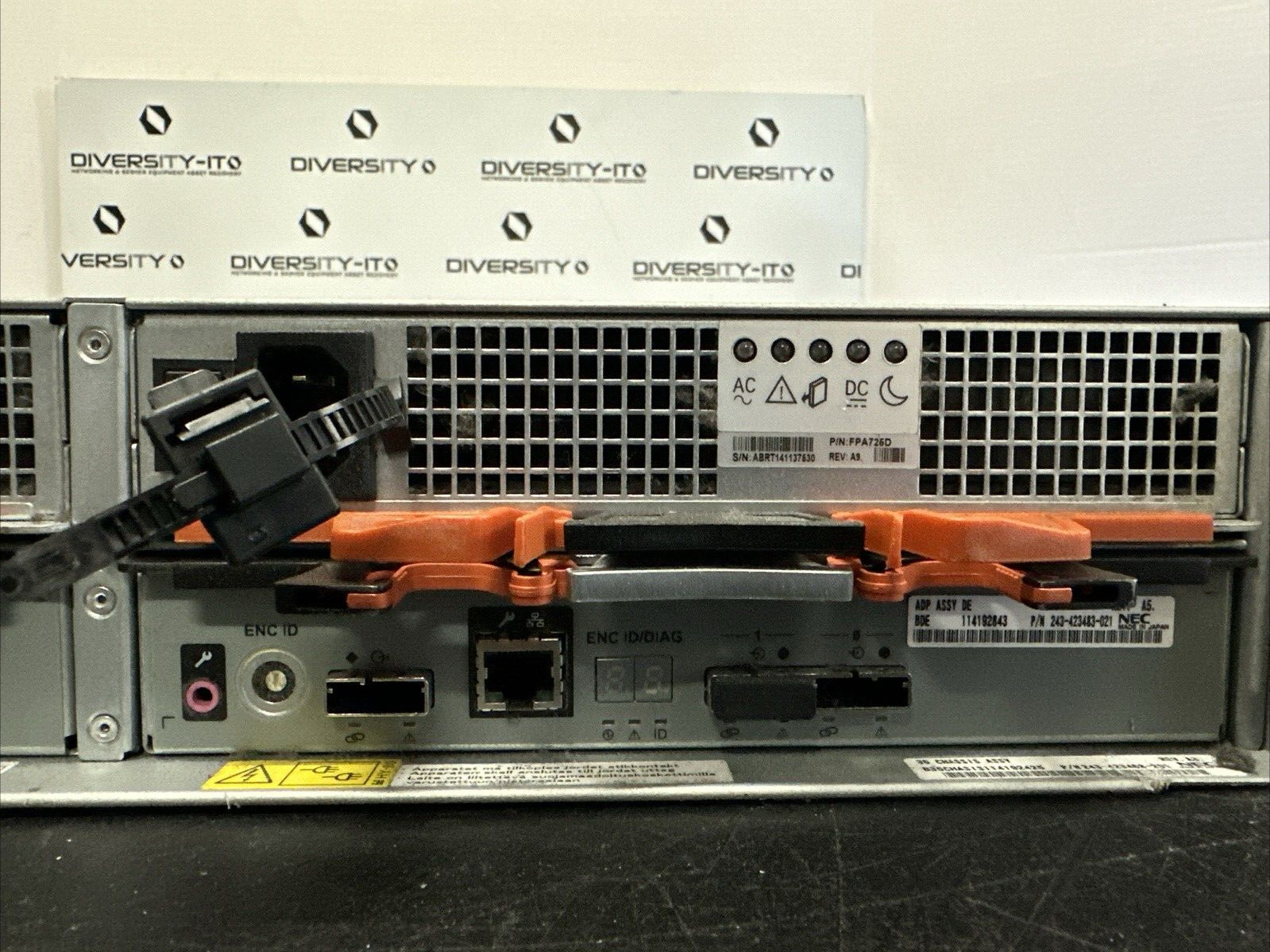 NEC NF5321-CR40ST STORAGE ARRAY W/ X12 3tb Hdd