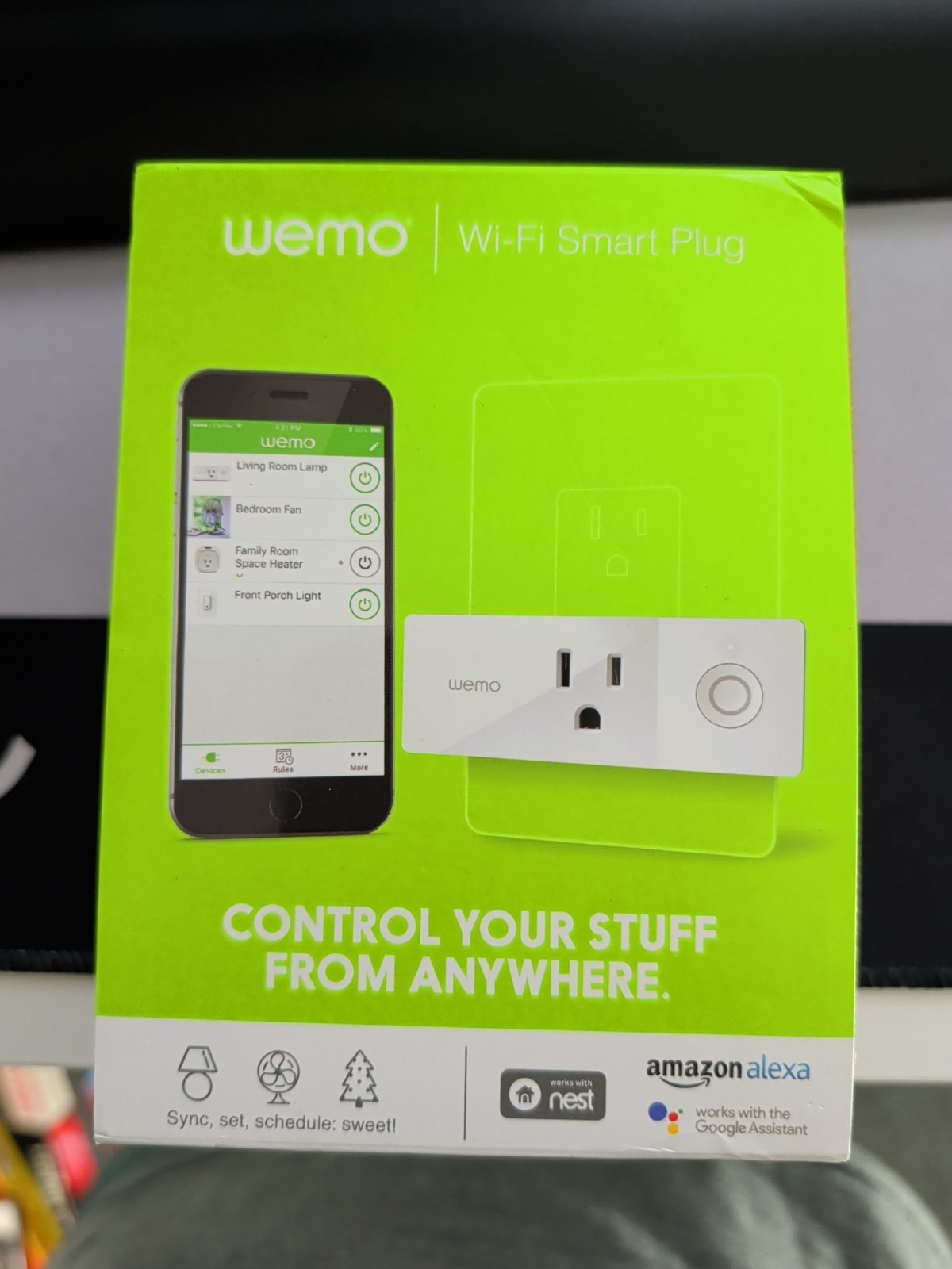 NEW Belkin Wemo Mini Smart Plug Wi‑Fi – F7C063 – Alexa/Google/Siri