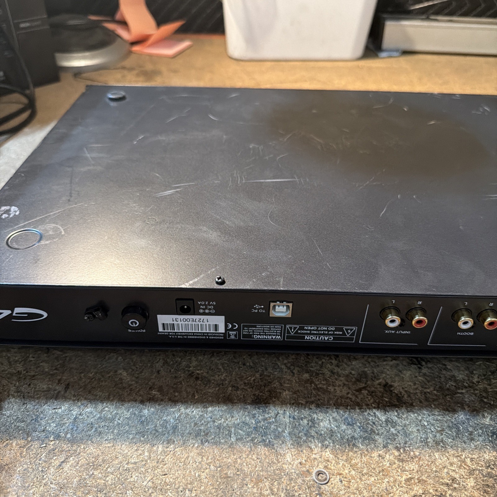 Gemini G4V 4-Channel DJ Midi Controller *untested* READ