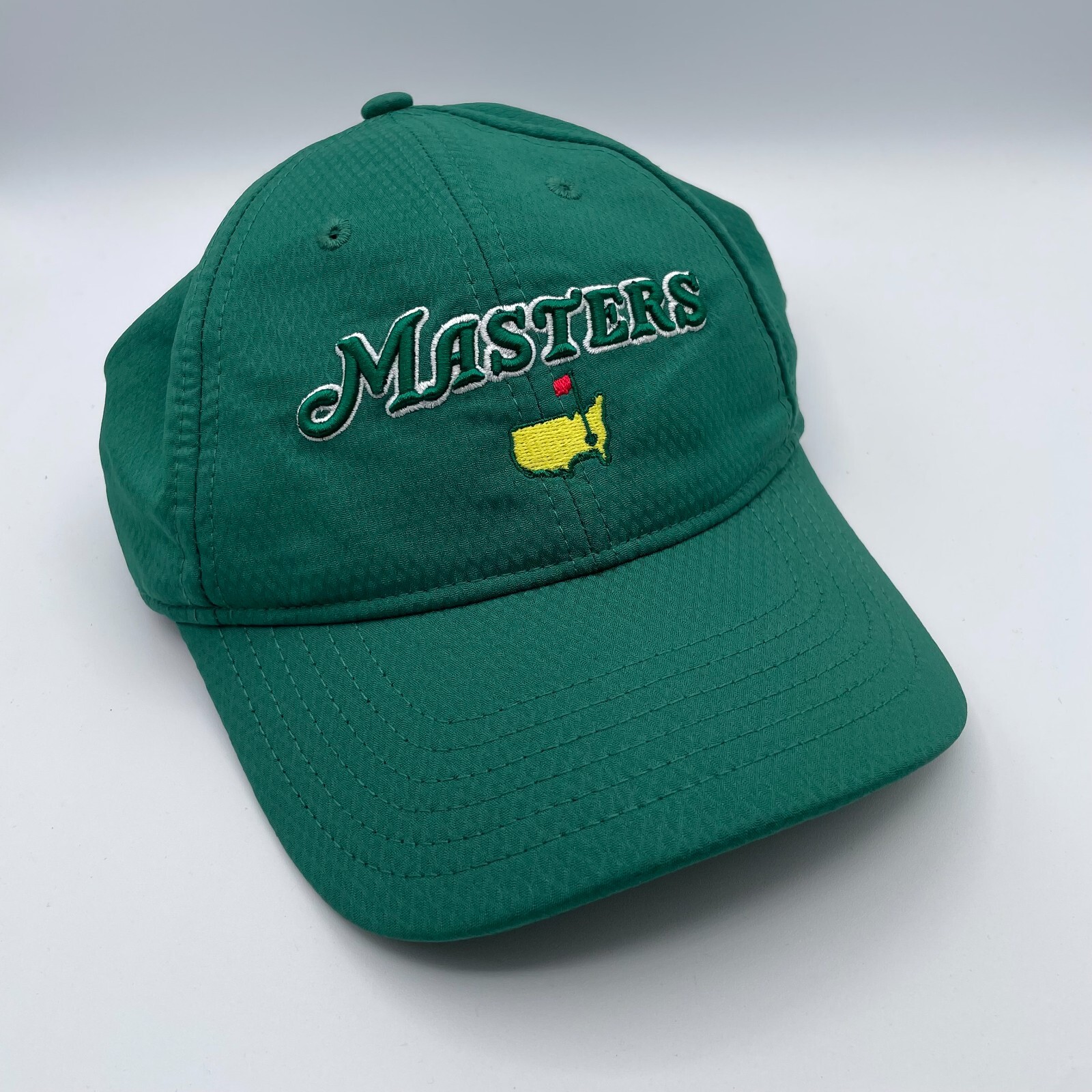 Masters Hat Cap Mens Green Golf 2023 Performance Embroidered Logo Strapback