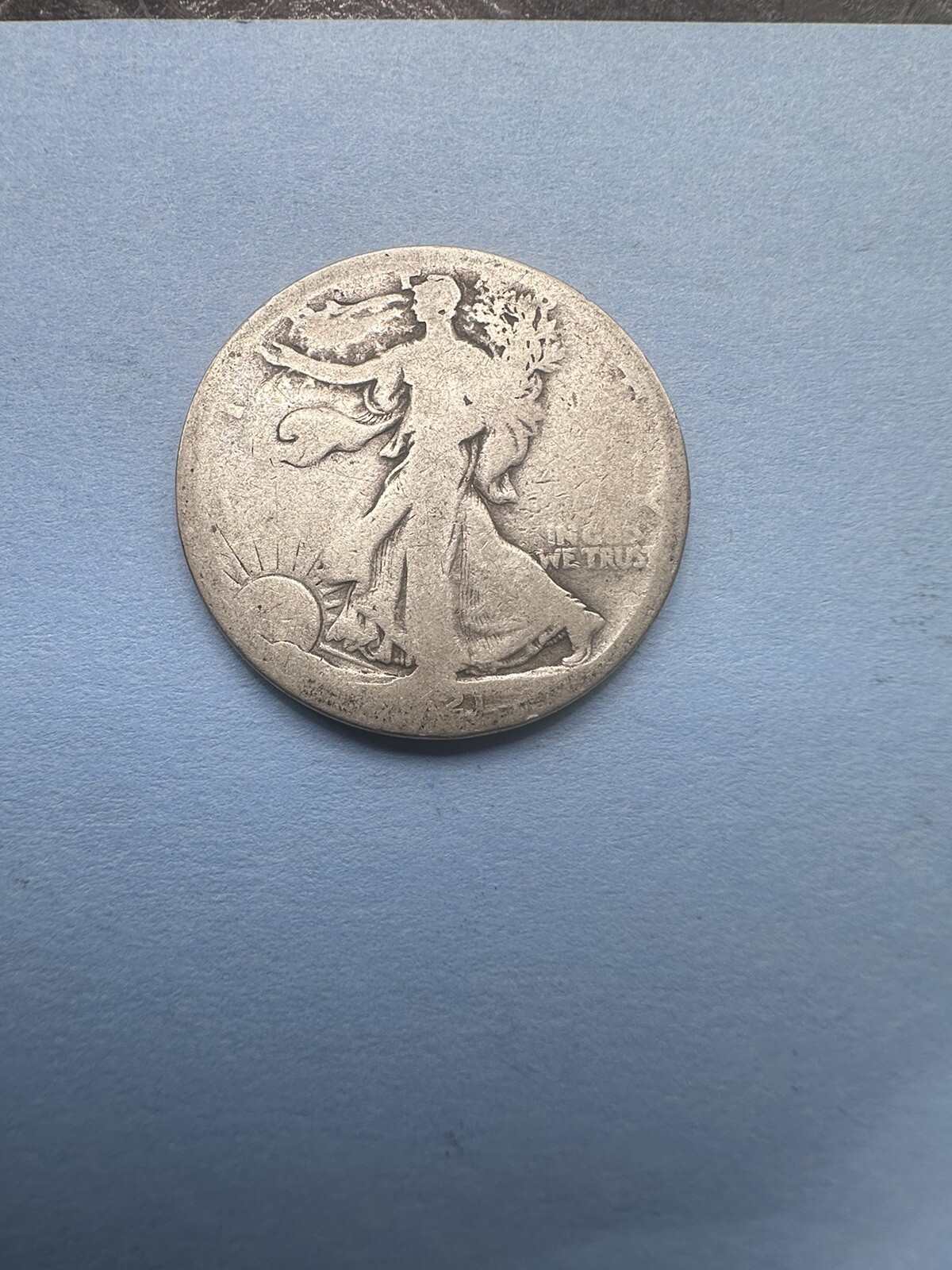 1921-S Walking Liberty Silver Half Dollar, San Francisco 50C #6554