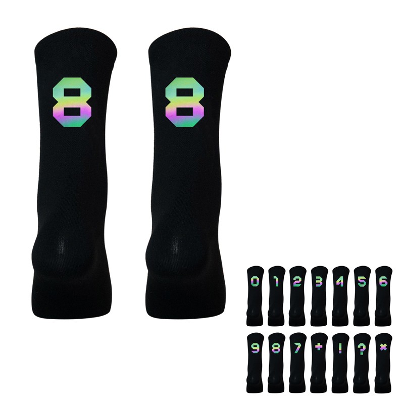 Pro Men Women Reflective Road Cycling Riding Bicycle Bike Sport Ankle Socks XC 8