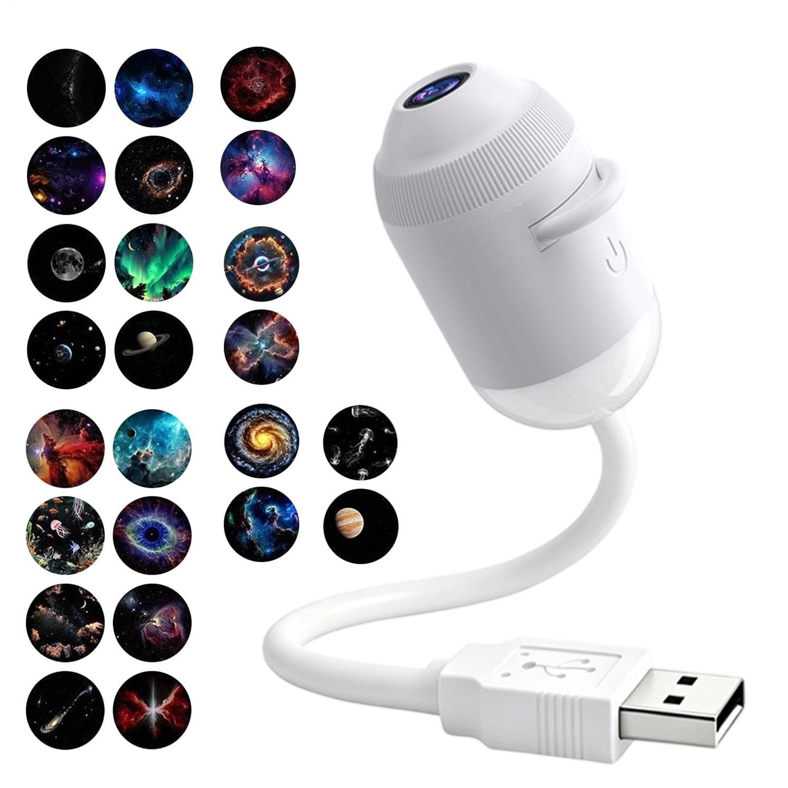 2-in-1 Galaxy Projector Night Light Starry Sky Projector High Resolution Bedroom