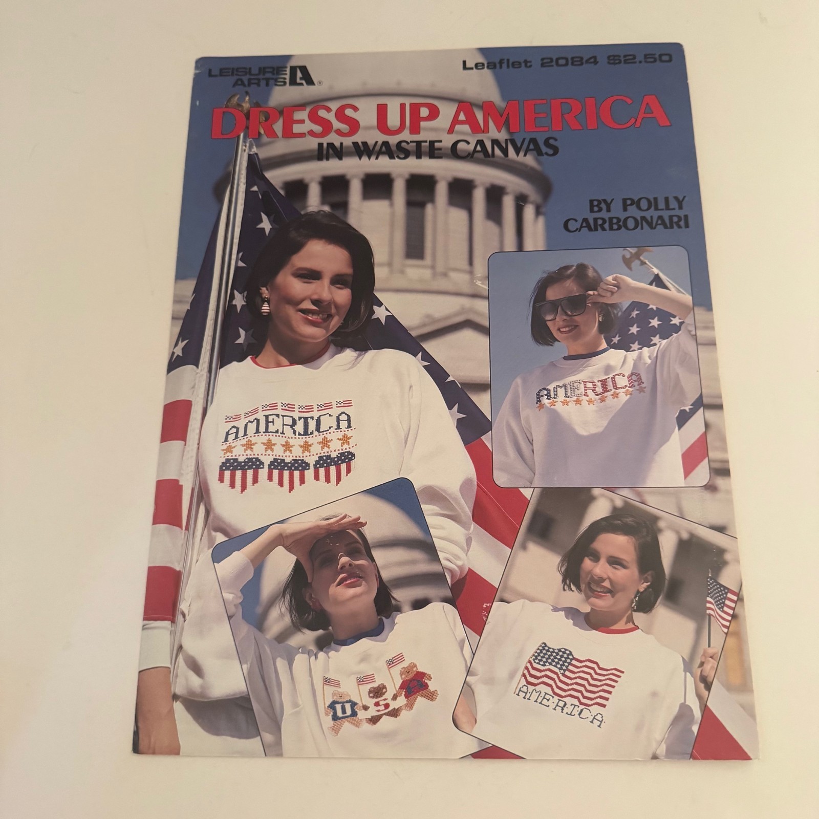 Dress Up America in Waste Canvas Cross Stitch Leaflet Leisure Arts 2084