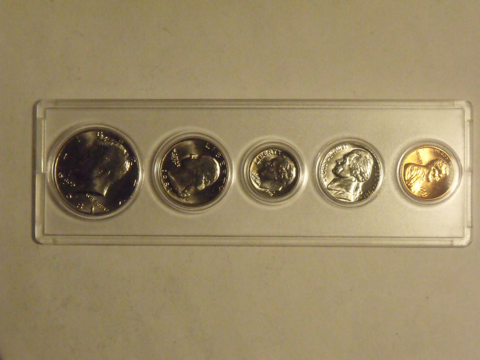 1981-D Birth Year Set (5 coin) Choice BU in hard plastic holder