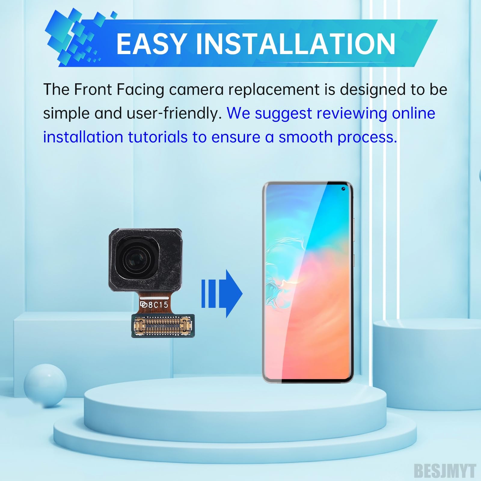 BESJMYT Front Facing Camera Replacement for Samsung Galaxy S10e