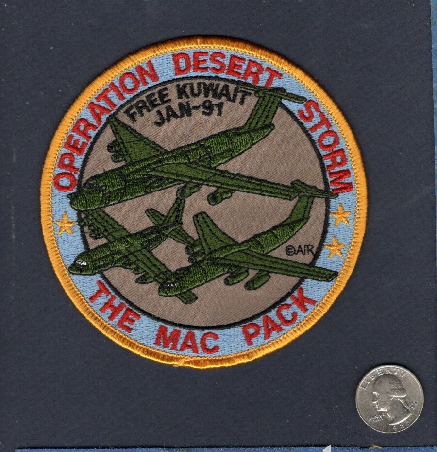 C-5 Galaxy C-141 Starlifter C-130 Hercules DESERT STORM USAF ANG Squadron Patch