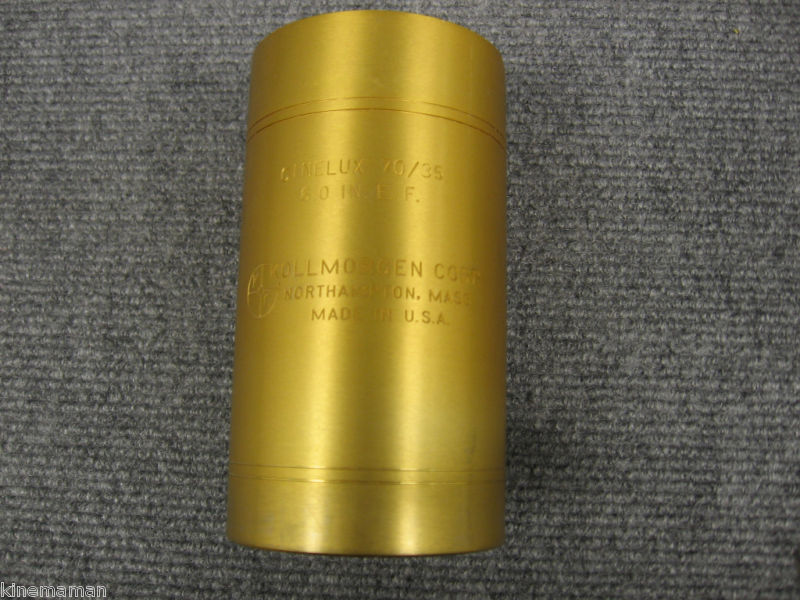KOLLMORGEN 6.00  150mm CINELUX 70mm or 35mm Cine Lens Used GOLD