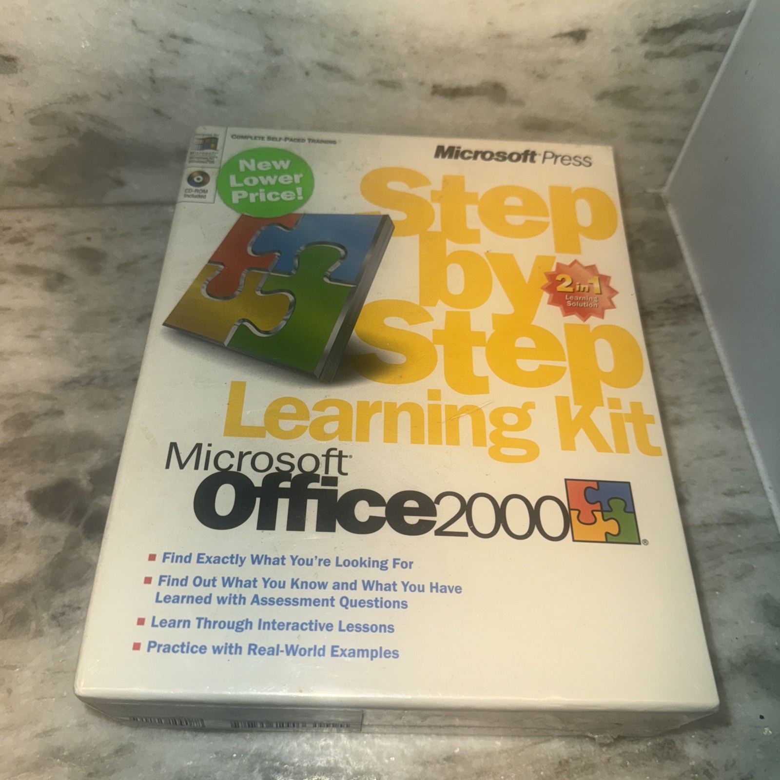 Microsoft Press Office 2000 Learning Kit CD ROM & Book Self Paced Training NEW