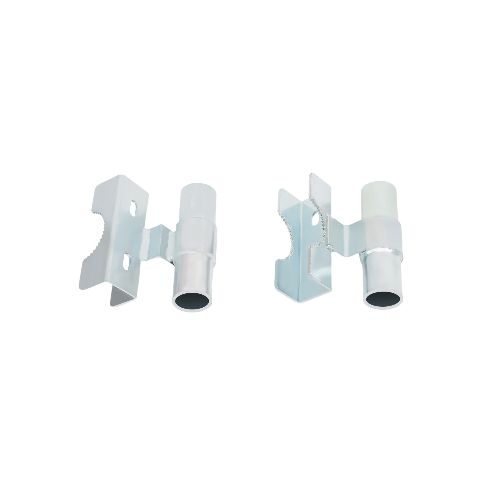 Galvanized Double Wheel Sliding Gate Hardware Kit 600 lb Capacity Silver