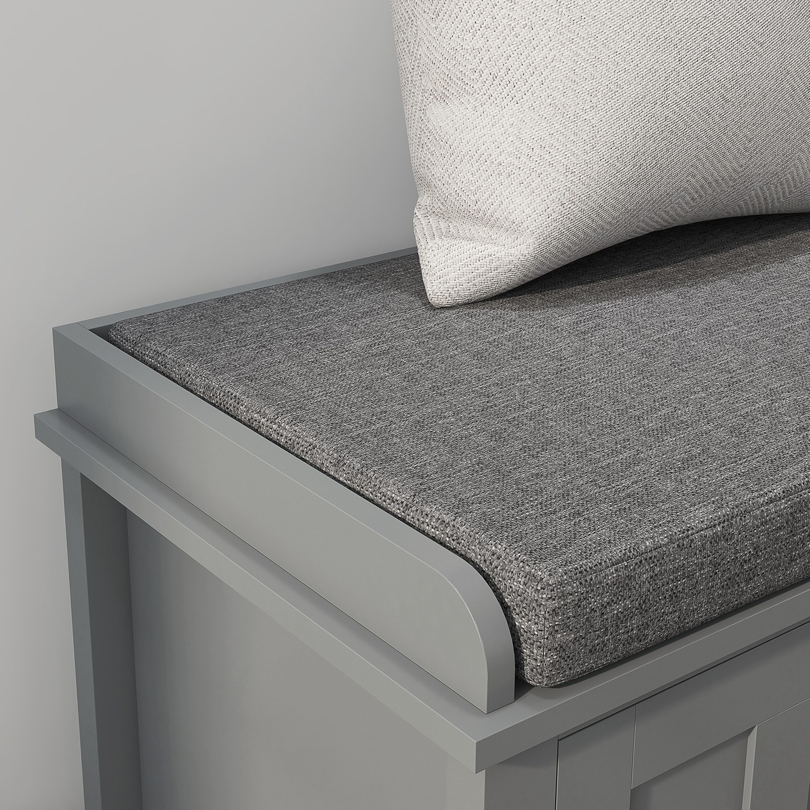 Shoe Storage Ottoman Bench Multi-Functional with Hidden Storage