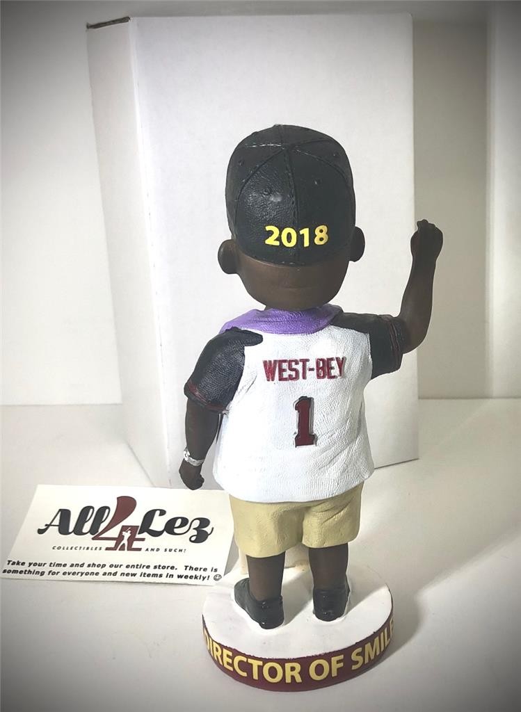 2018 WILLIAMSPORT CROSSCUTTERS RHASHAN WEST-BEY SGA BOBBLEHEAD THROWBACK ~ NIB