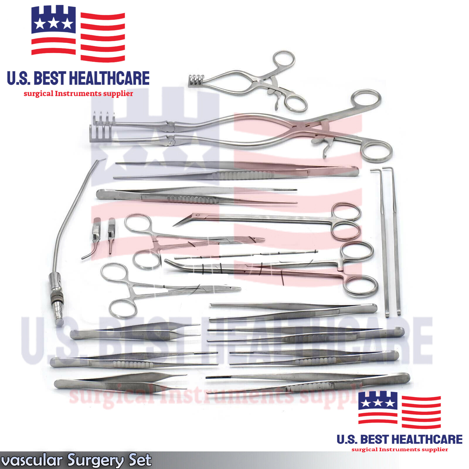52 Pieces Vascular Surgery Surgical Instruments Set