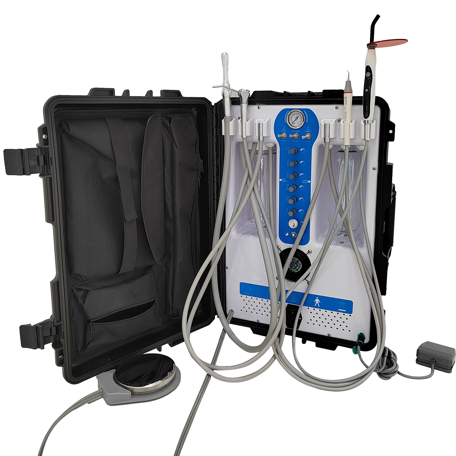 Updated 600W GU-P206S Dental Unit Air Compressor &Curing light & Scaler 4H USA