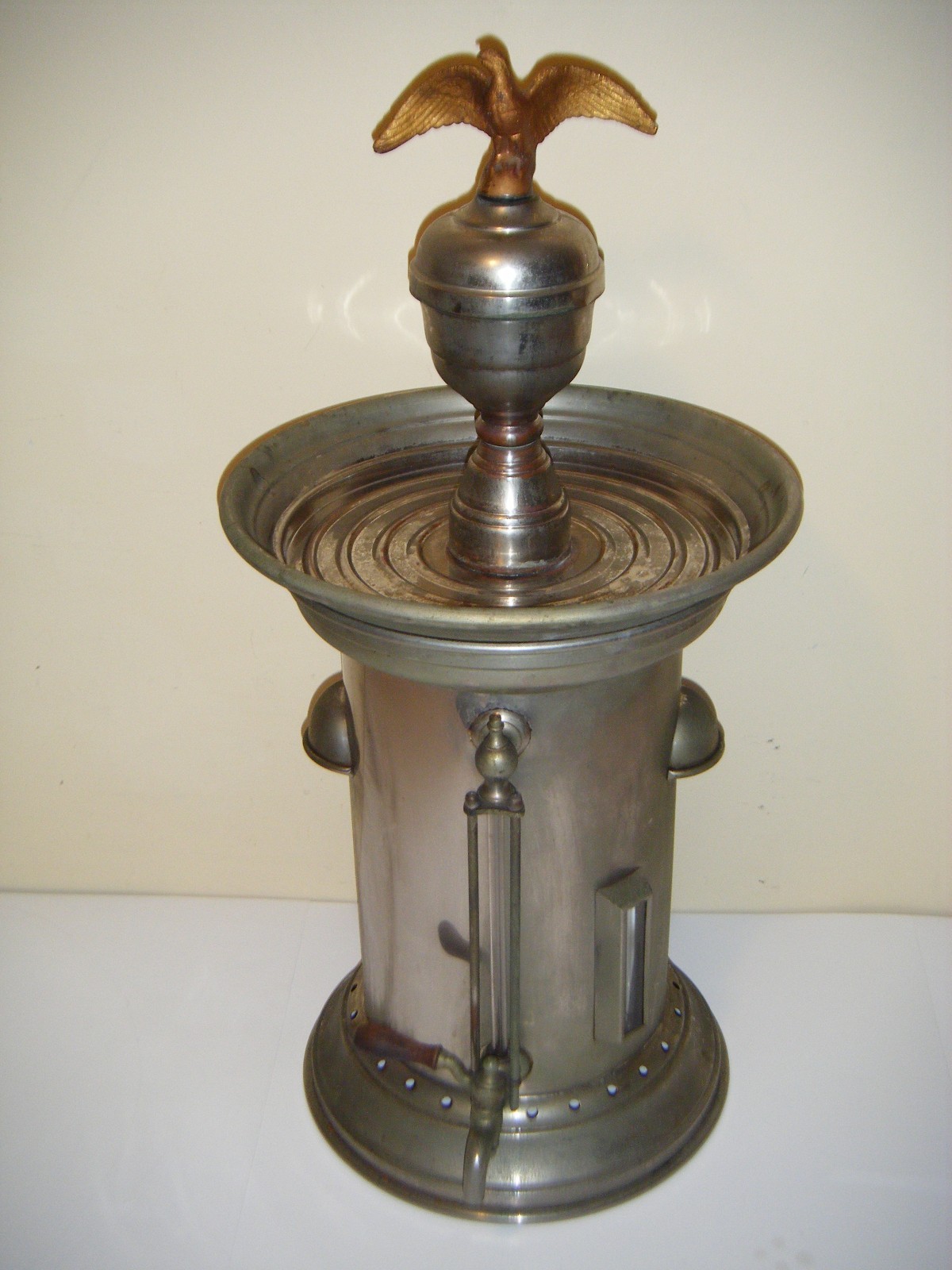 Antique Hot Beverage Tea Coffee Water Drink Dispenser Metal Fountain (AS-IS)