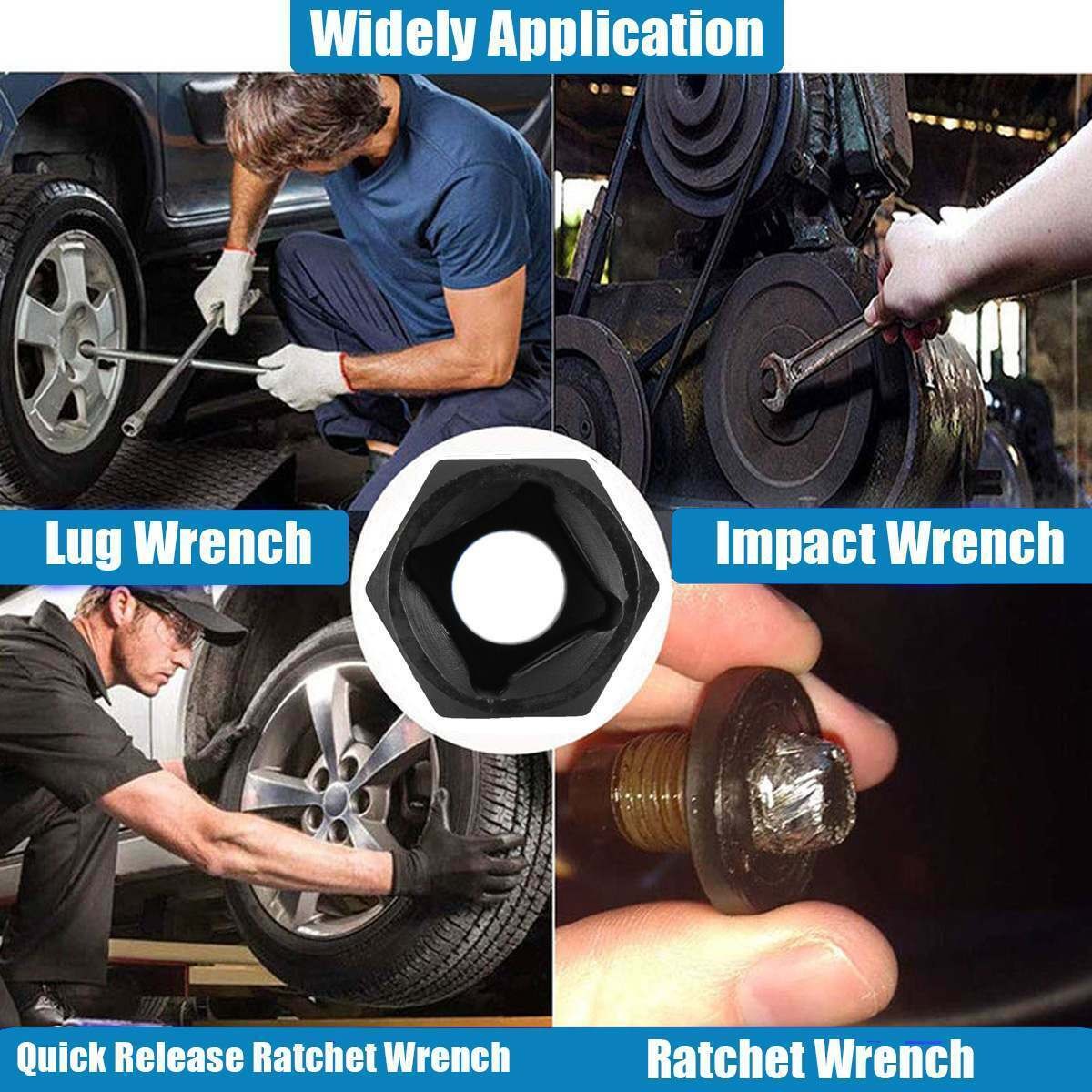 13pcs Bolt Extractor Damaged Lug Nut Remover Twist Socket Extractor Tool 8-19mm