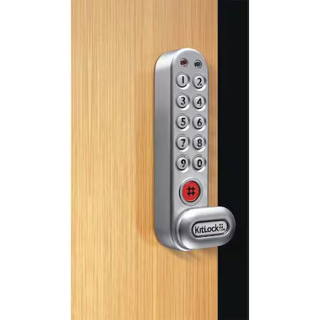 Codelocks Kl1007sg Elect Keyless Lock, Keypad, 5 3/8 In H