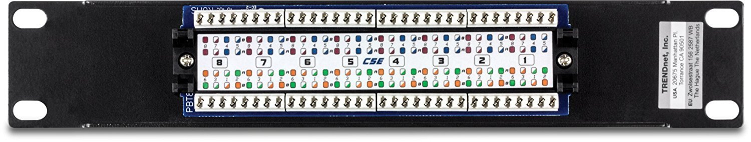 NEW-TRENDnet 8-Port Cat5/5e Unshielded Patch Panel 10 Inch...