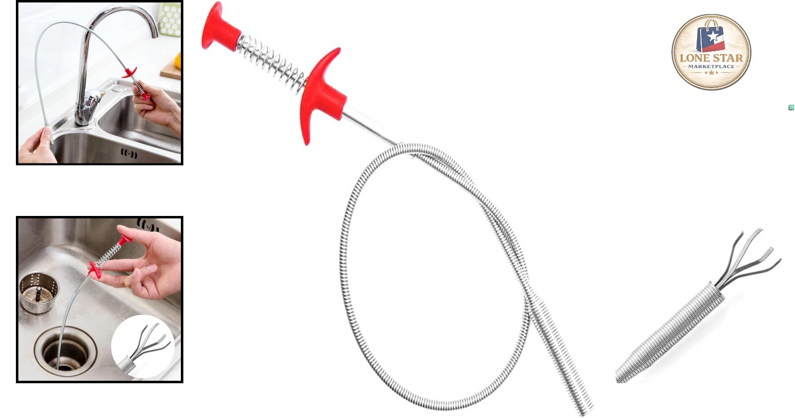 Multi-Purpose 24-Inch Grabber Tool with 4 Claws - Ideal for Kitchen and Bathroom