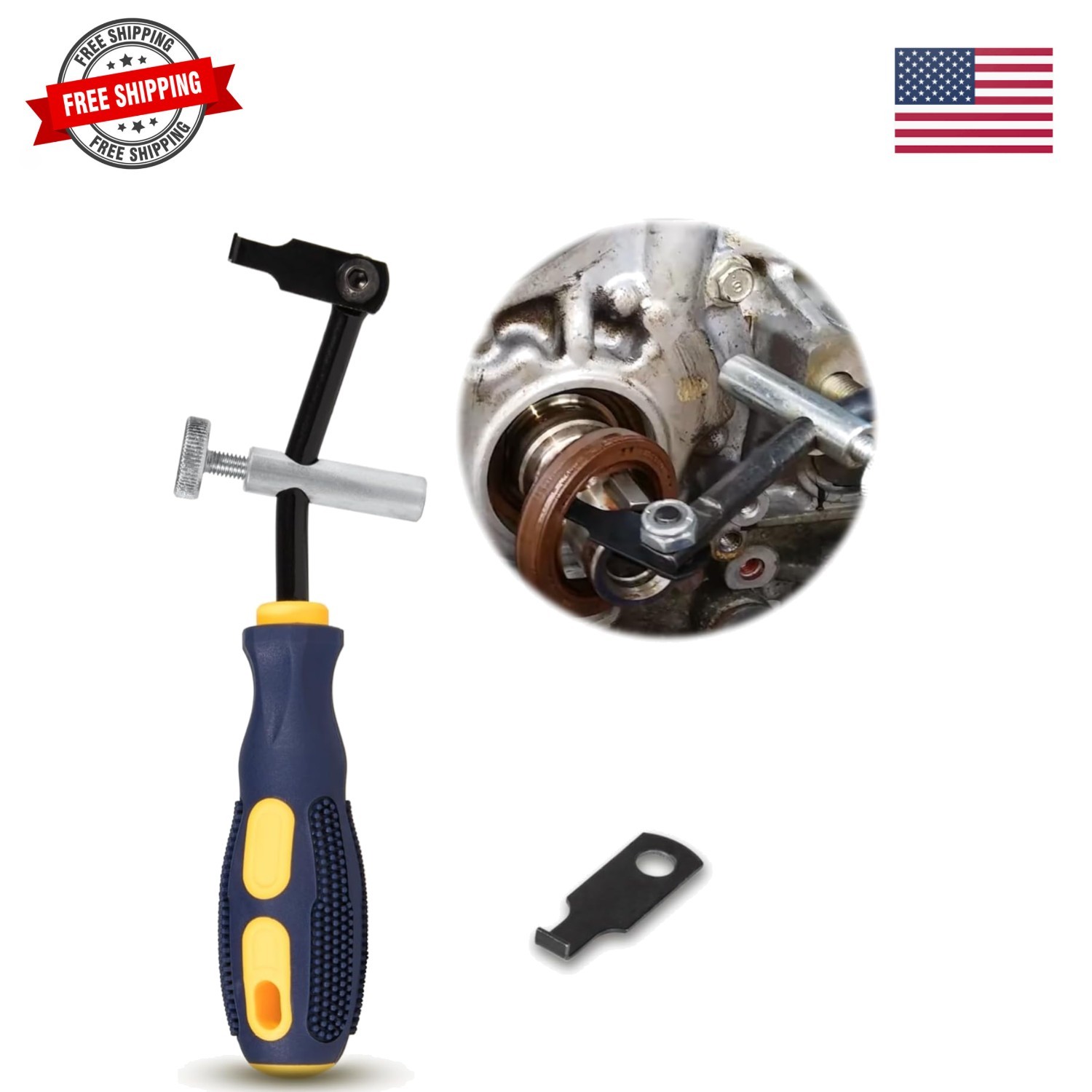 with 58500 Hook for Shaft/Seals, Universal Seal Removal Tool for Camshaft and...