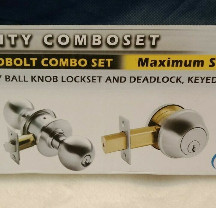 HQ Lock/ Lockset/ KA22852 /Entry/ Double Cylinder /POLISHED BRASS