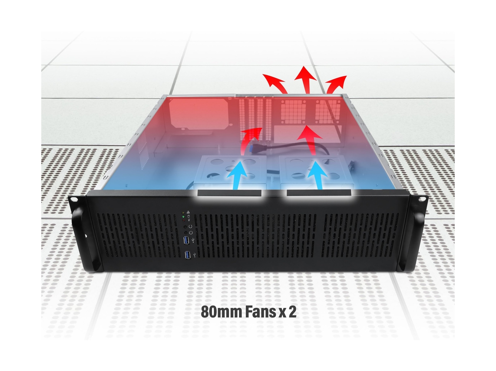 Rosewill 3U Server Chassis Rackmount Case, 6X 3.5 Bays, E-ATX Compatible, 2X ...