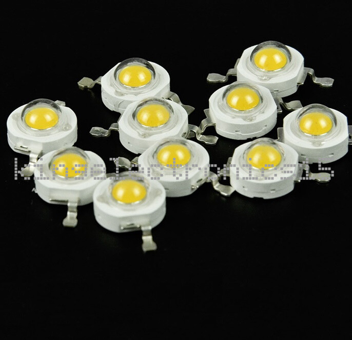 10PCS 3W Led Chip High Power LED Beads 200LM Warm White NEW