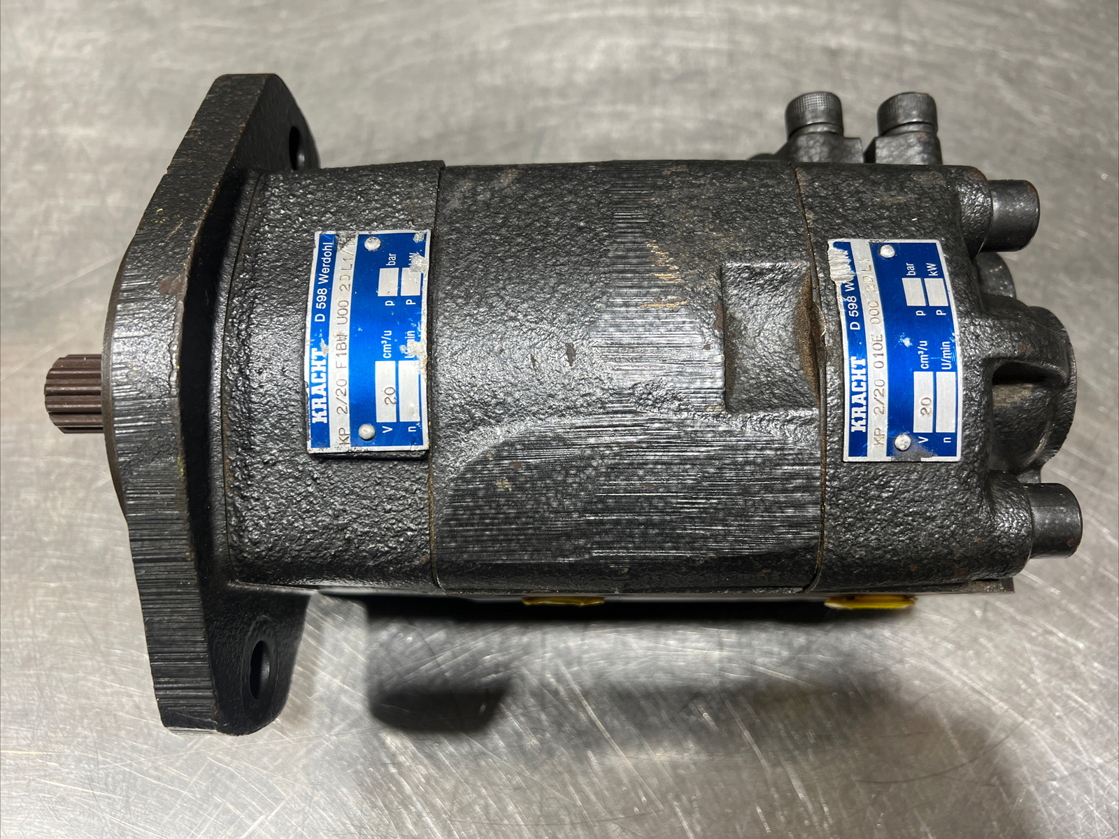 Kracht KP 2/20 F1BV U00 2DL1/10 & KP 2/20 010E 000 2DLq1 Hydraulic gear pump