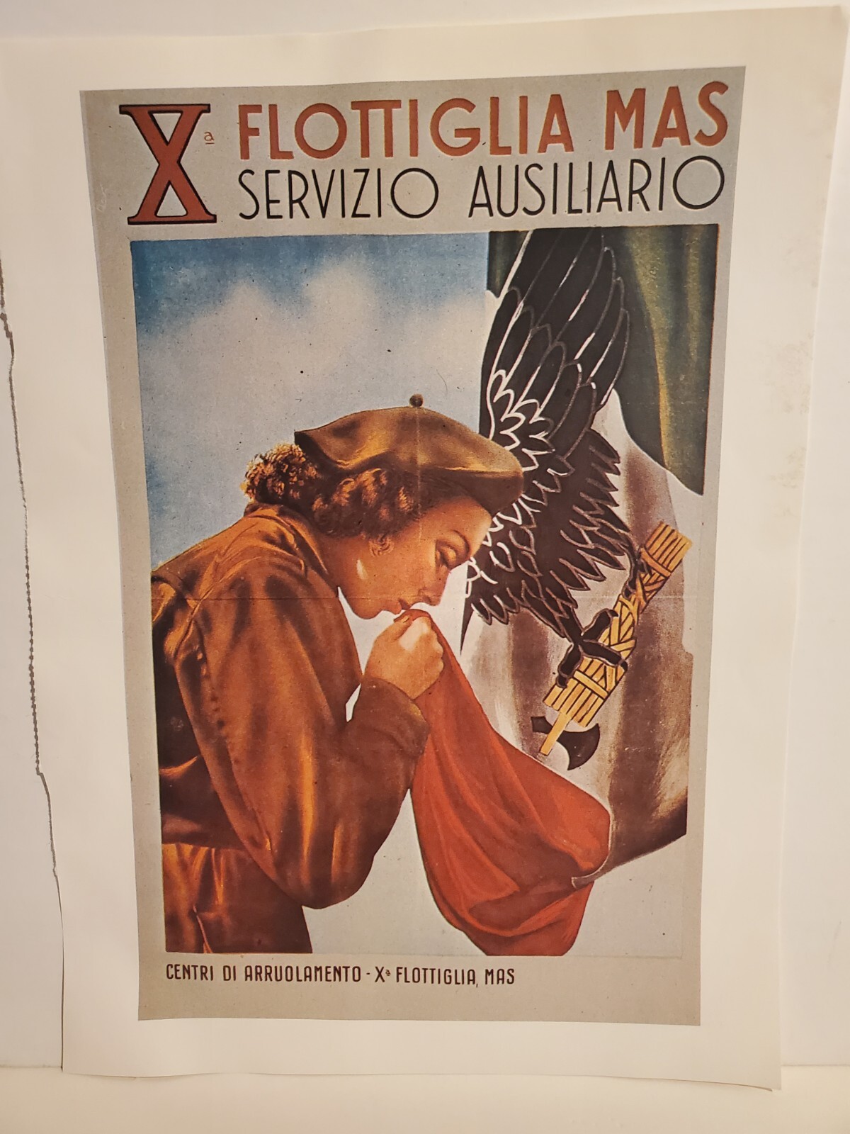 WORLD WAR II REPLICA PROPAGANDA POSTER REPRINT 10.25"X14" #3 ENLIST AUXILIARY