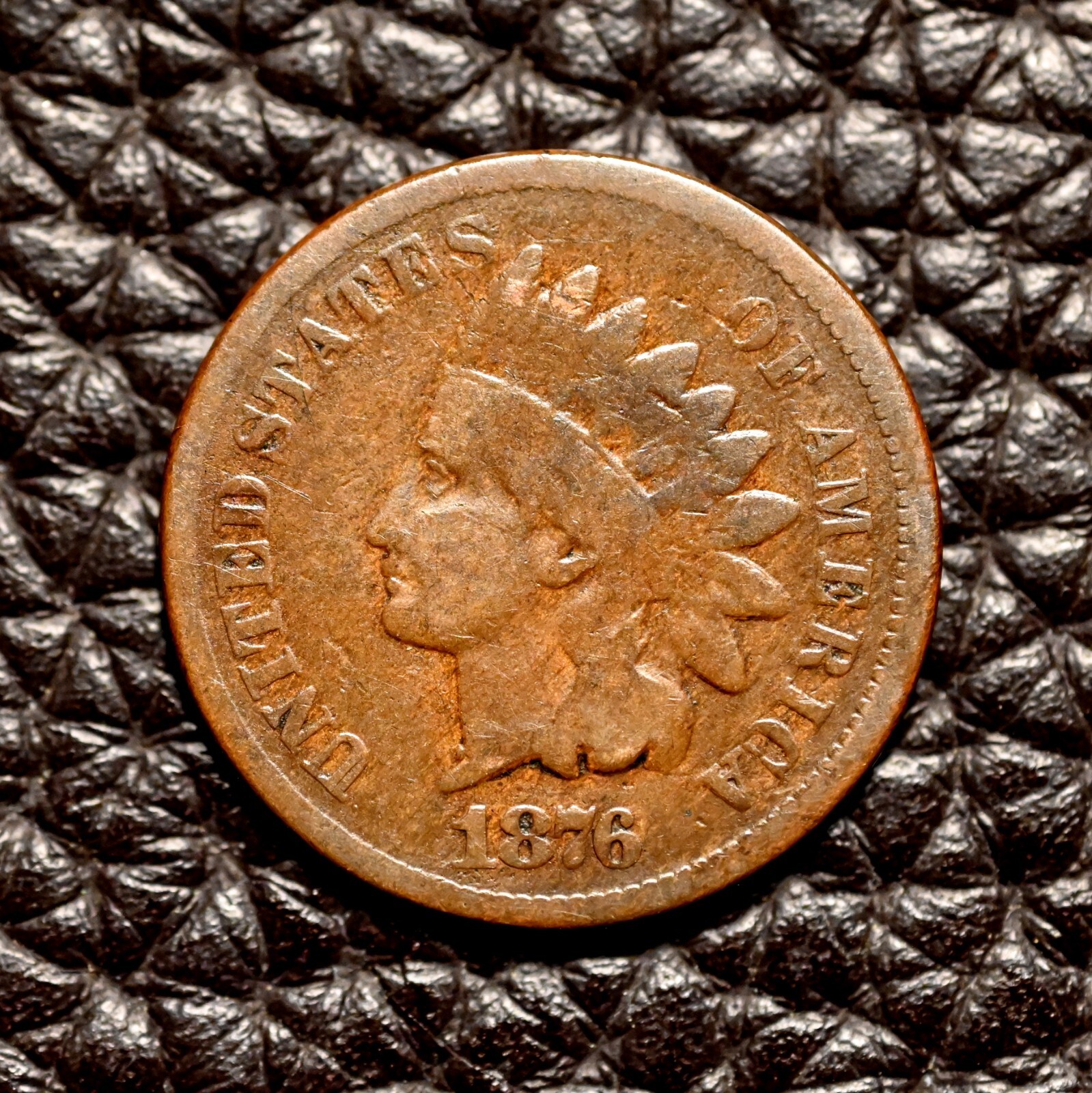 (ITM-6702) 1876 Indian Cent ~ VG+ Cndtn ~ COMBINED SHIPPING!
