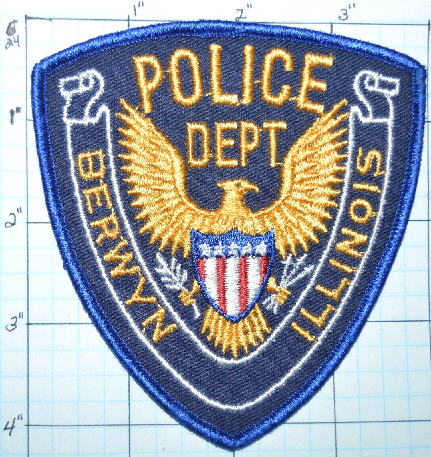 ILLINOIS, BERWYN POLICE DEPT EAGLE PATCH