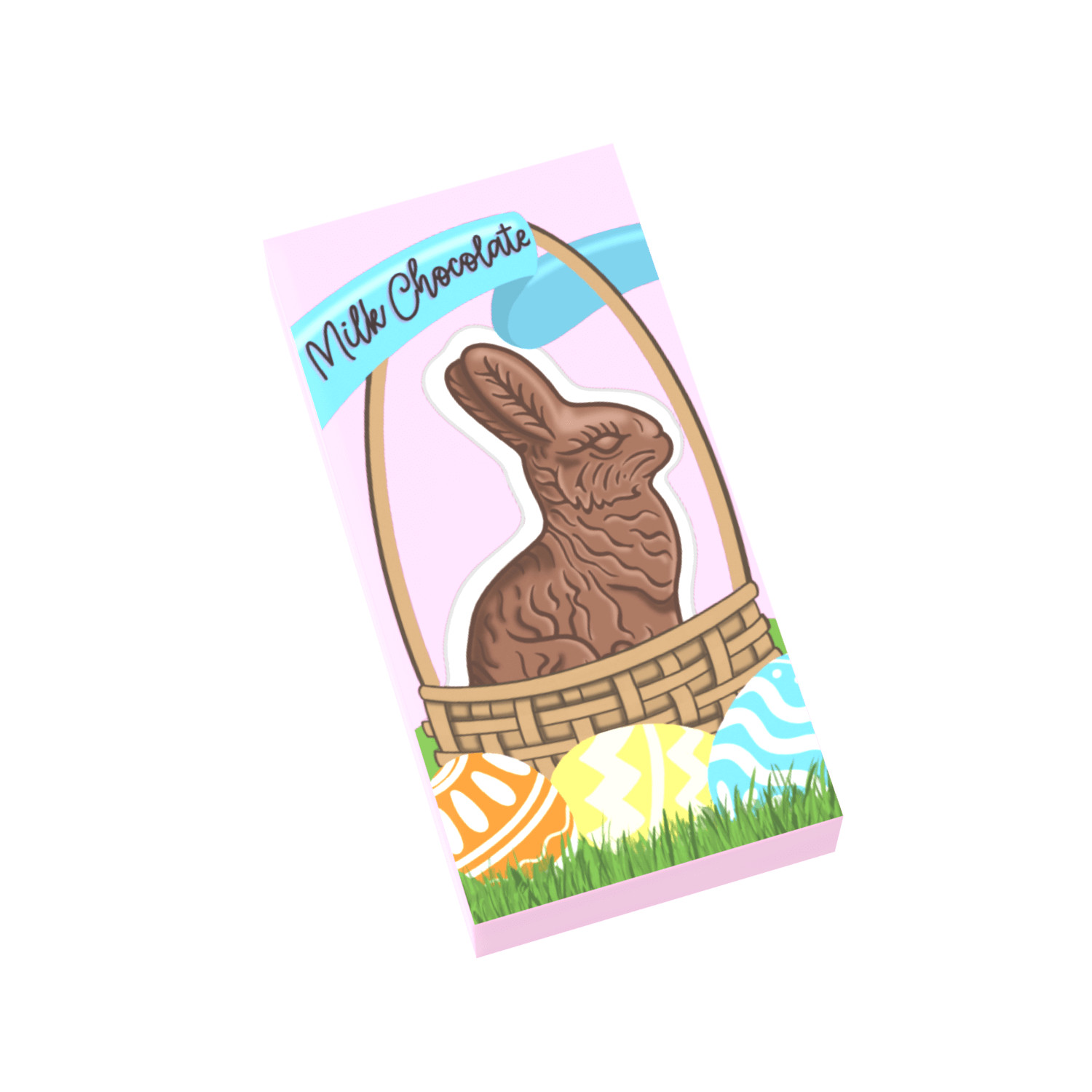 Boxed Chocolate Bunny - Easter Candy - Custom Printed - Minifig Candy Accessory