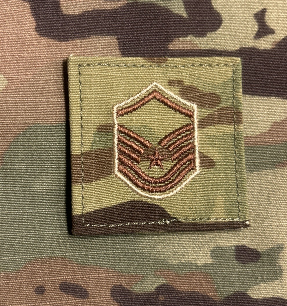 US Air Force MSGT/E7 Rank OCP w/ Hook Master Sergeant USAF