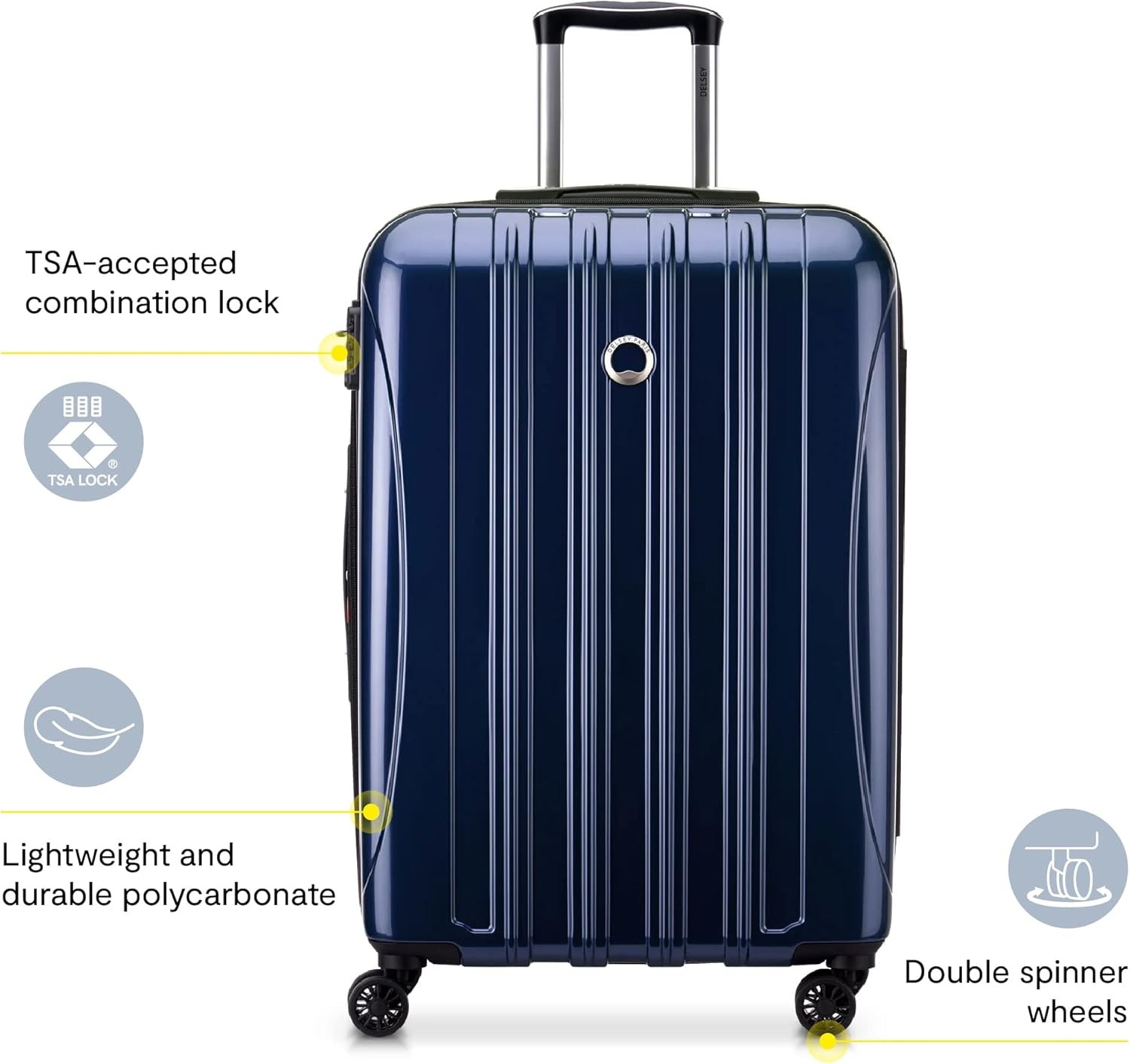 DELSEY Helium Aero 28in Expandable Spinner Luggage