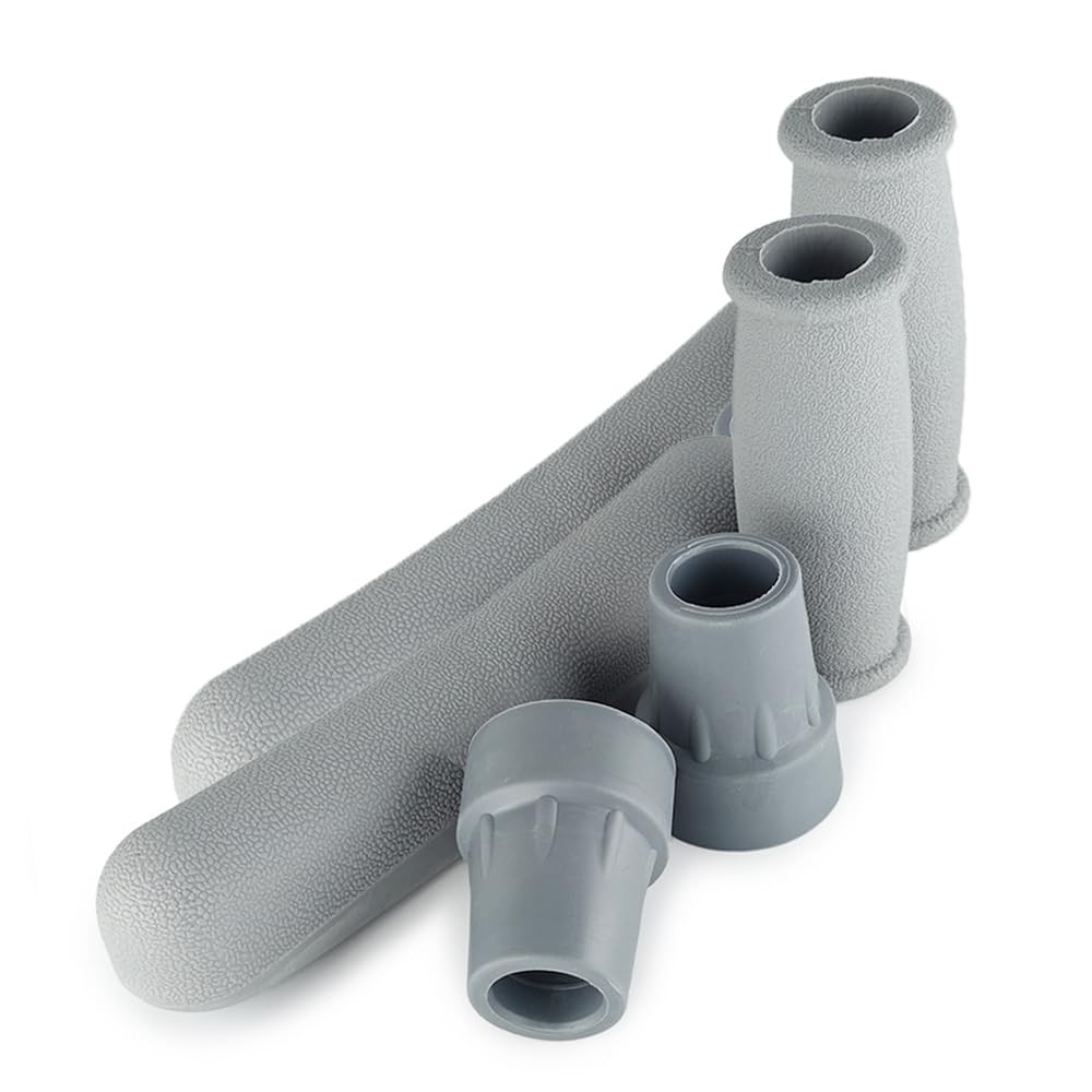 7/8 Inch Crutch Pads Anti-slip, Rubber Padding for Walking Under Arm Crutches...