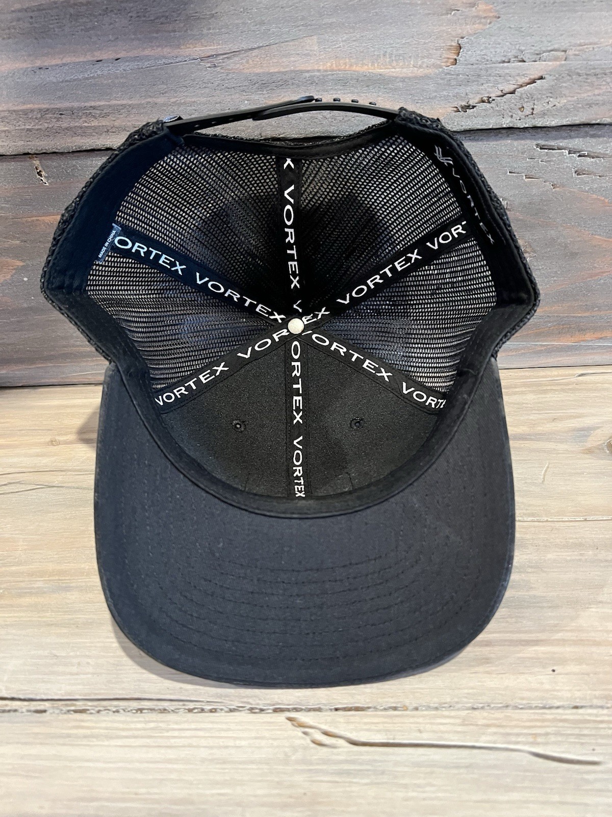 Vortex Optics Logo Cap Hat Black Camo OSFM Mesh Back Trucker Snapback Shooting