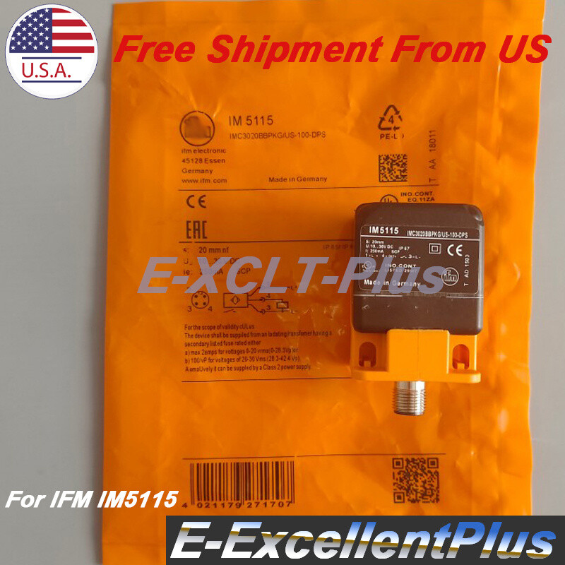 1PCS For IFM IM5115 IMC3020BBPKG/US-100-DPS Proximity Sensor Switch US Shipping