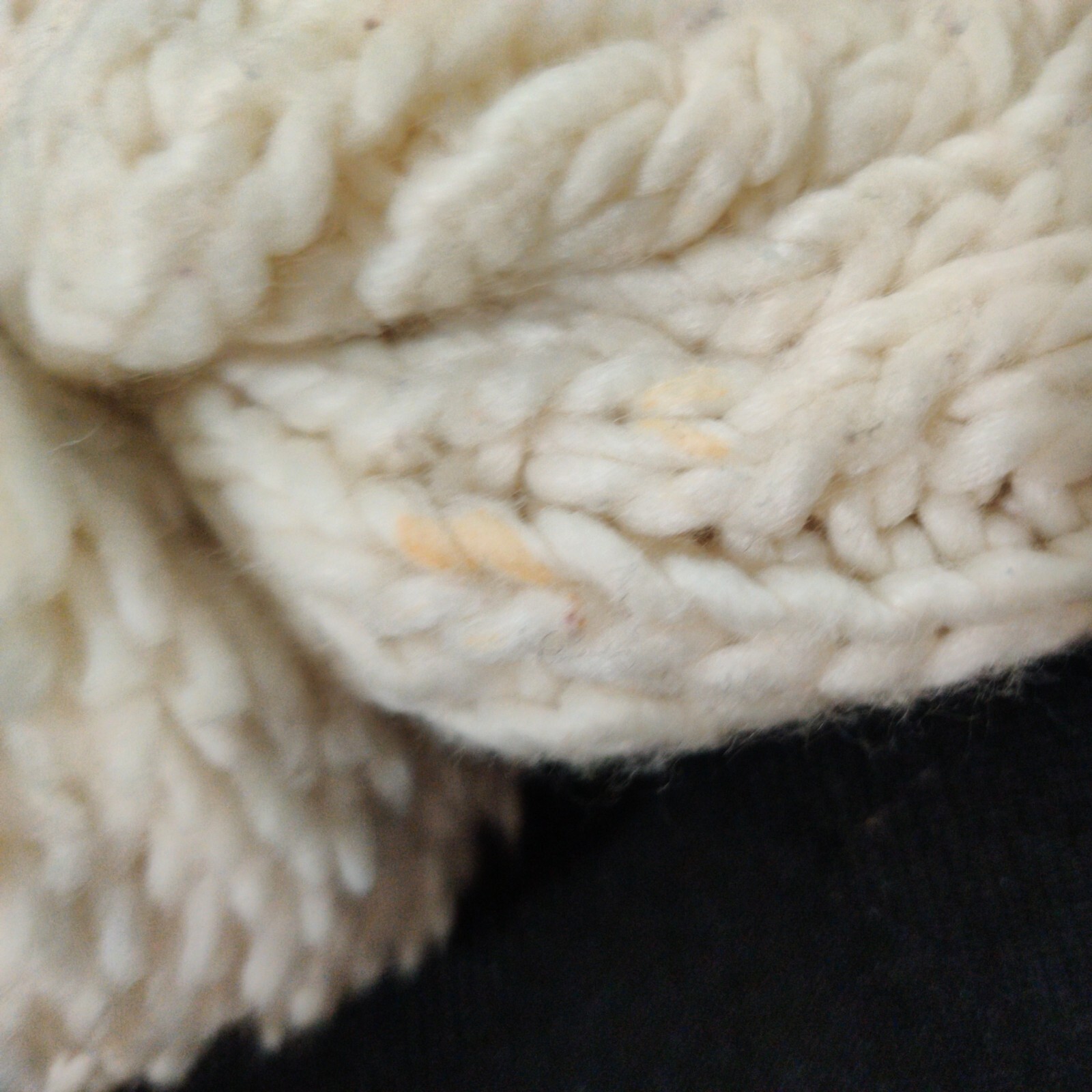 Winter White Handmade Knitted Winter Cap / Hat