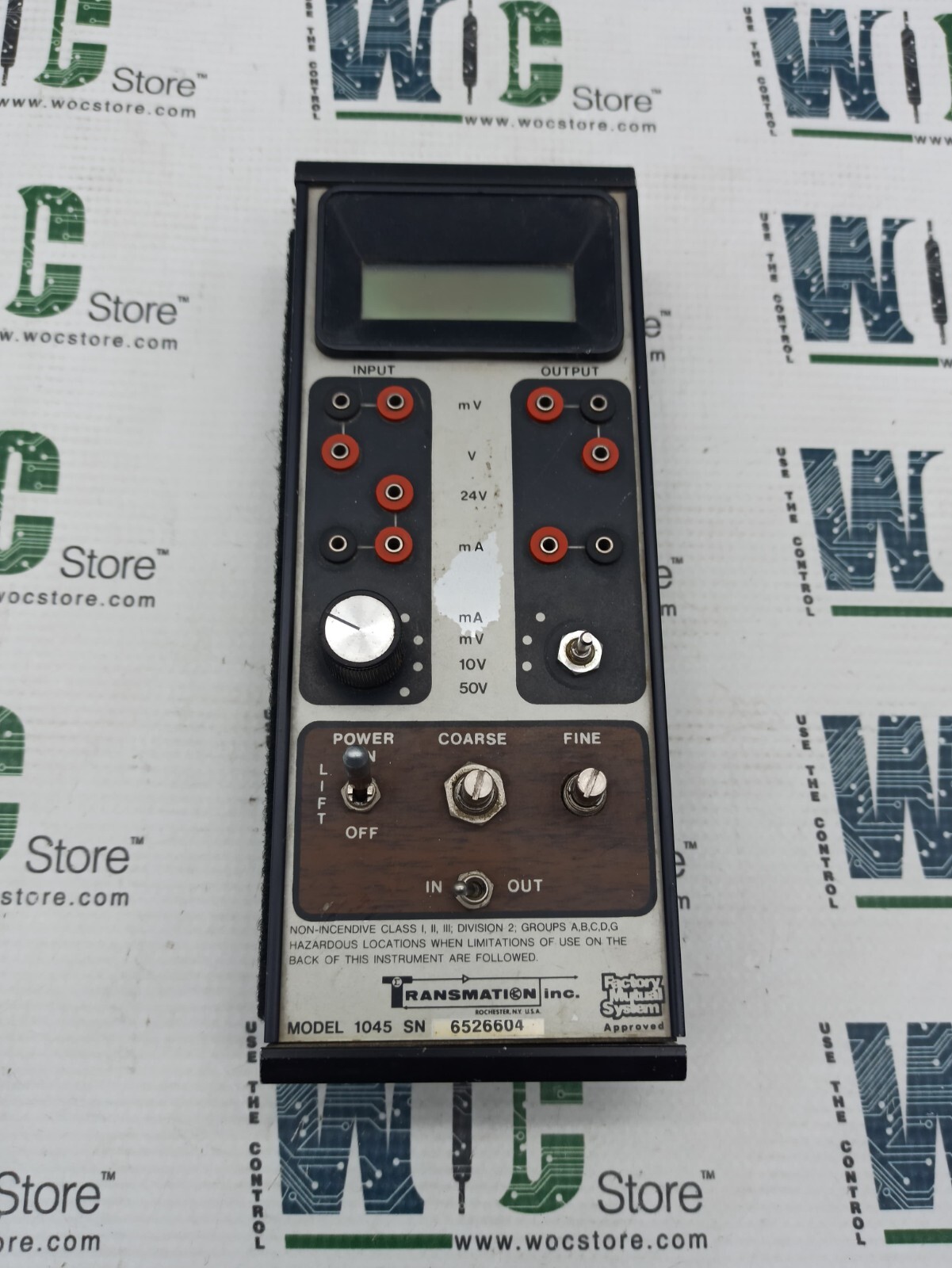 MODEL 1045 TRANSMATION SIGNAL CALIBRATOR