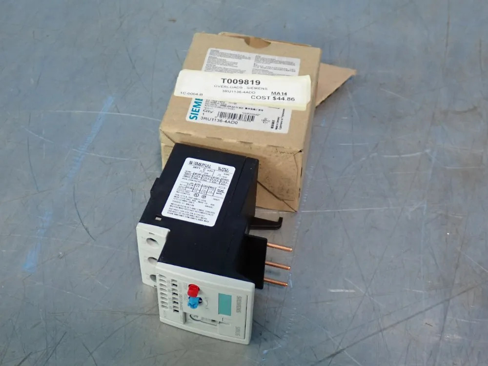 SIEMENS 3RU1136-4AD0 OVERLOAD RELAY  12250270343