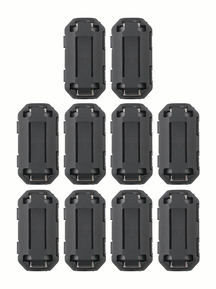 Ferrite Ring Core Cable Clip 7mm Inner Diameter 10 Pcs Reduce Interference