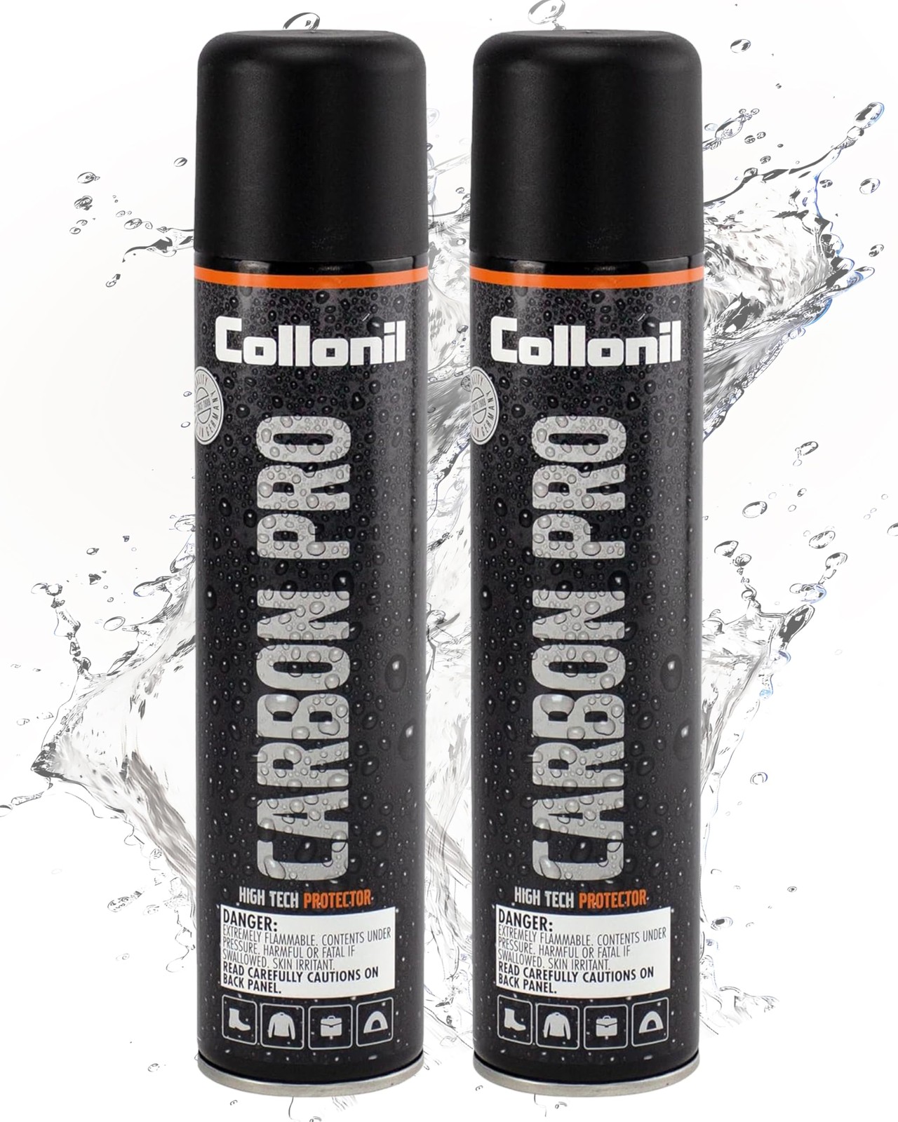 Collonil Carbon Pro XXL – Universal Shoe Protector Spray 2x 10.1 fl oz – Wate...