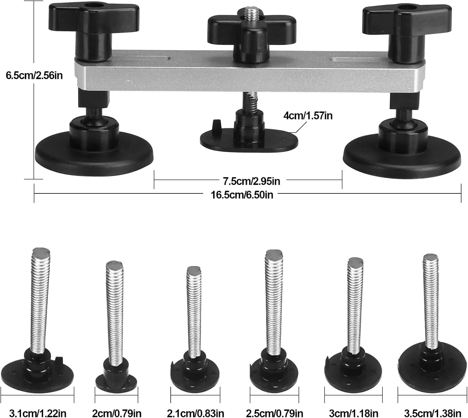 Lightweight (1.87 lbs) Dent Puller Kit with Glue Gun for Effortless Repairs